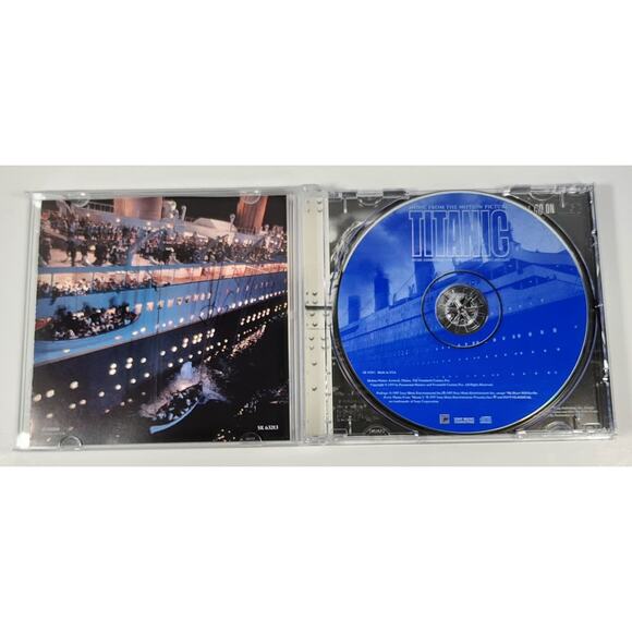 Titanic Soundtrack CD Music from Movie & Love Theme - My Heart Will Go On - Dion - Picture 3 of 4